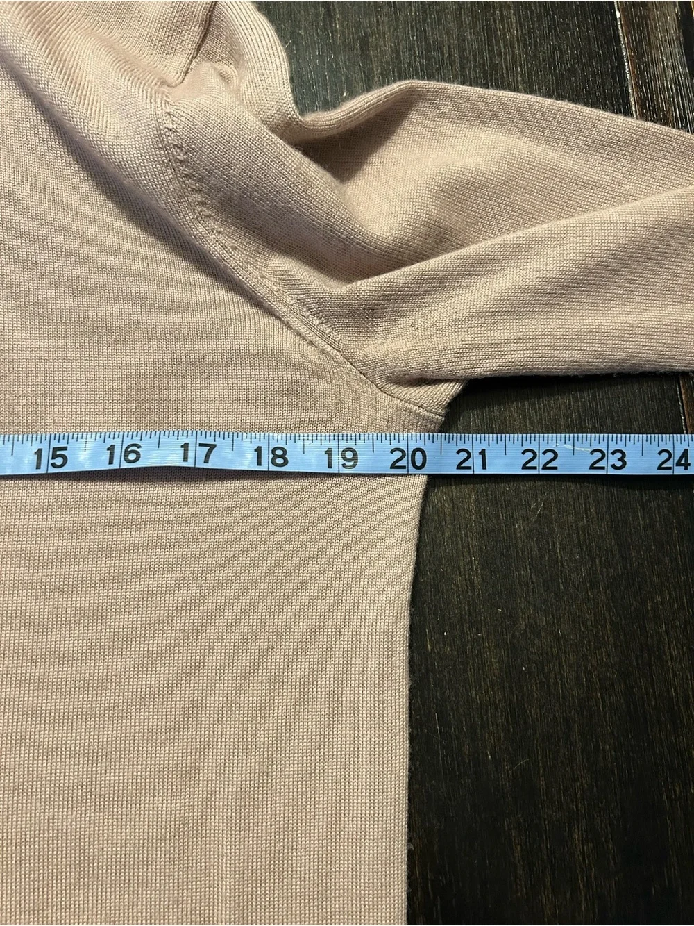 100% Merino Wool Men’s Quarter-Zip Sweater in Taupe - Classic Knit Medium